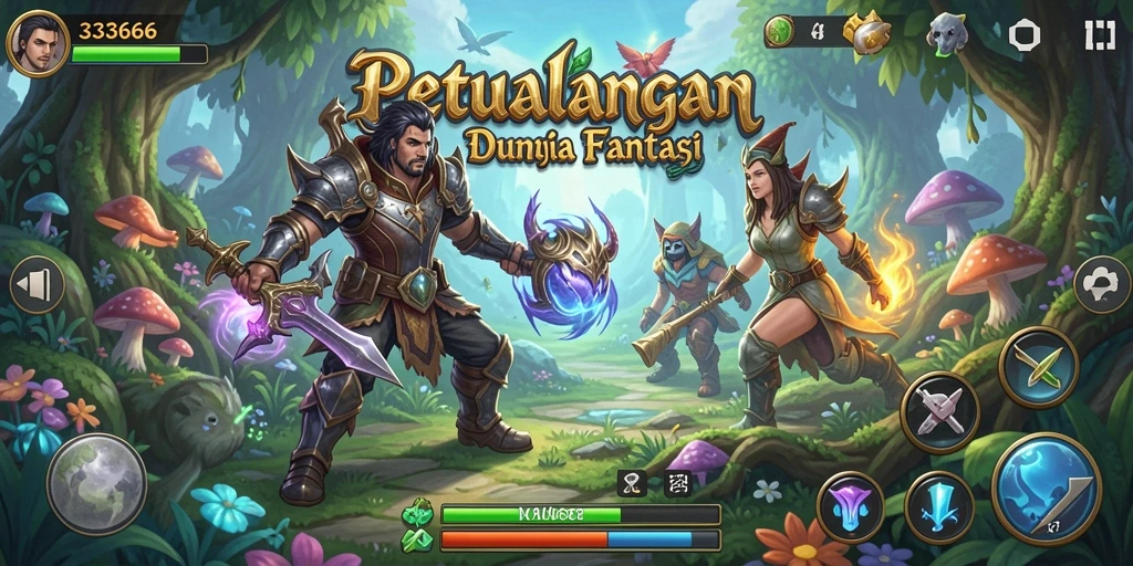 Menampilkan gameplay seru dan eksplorasi dunia menakjubkan di 333666.