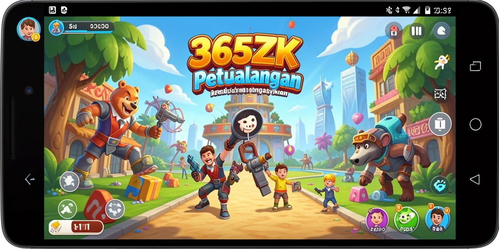 Tangkapan layar menampilkan gameplay dinamis dalam 365ZK.