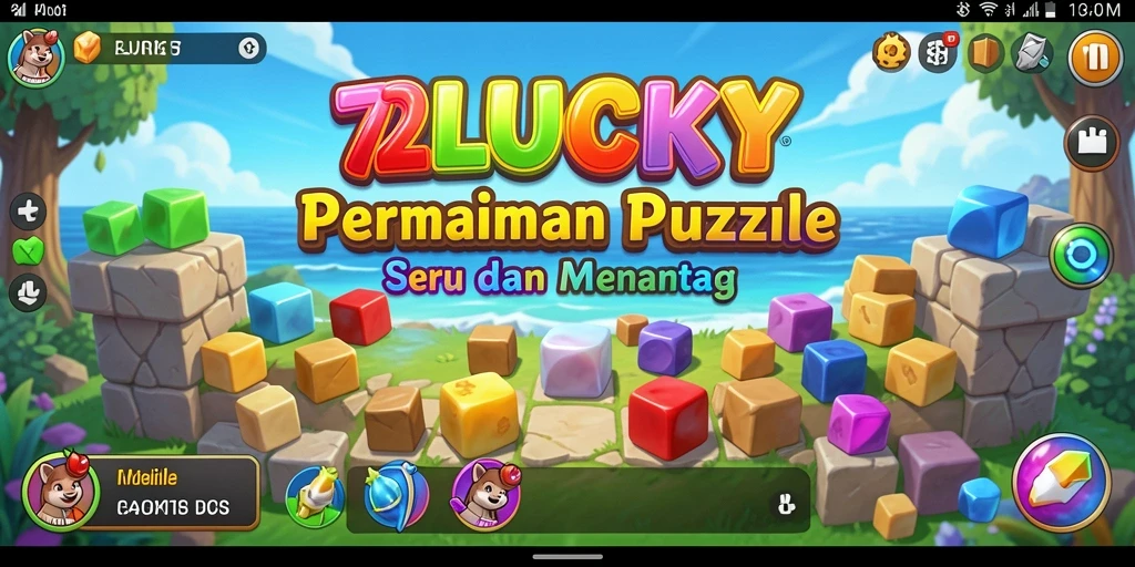 Tampilan gameplay seru dari 72LUCKY dengan berbagai teka-teki menantang.