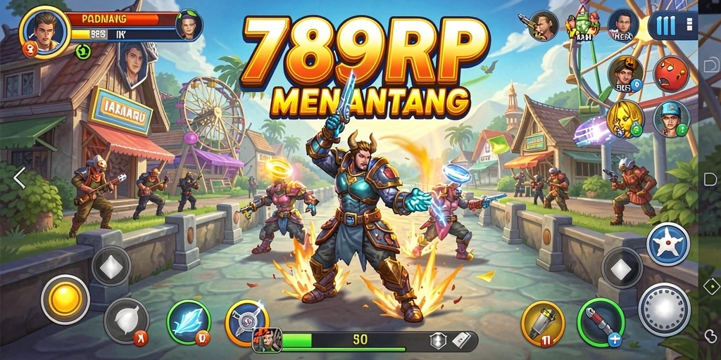 Screenshot menunjukkan momen seru dalam permainan Arcade 789RP.