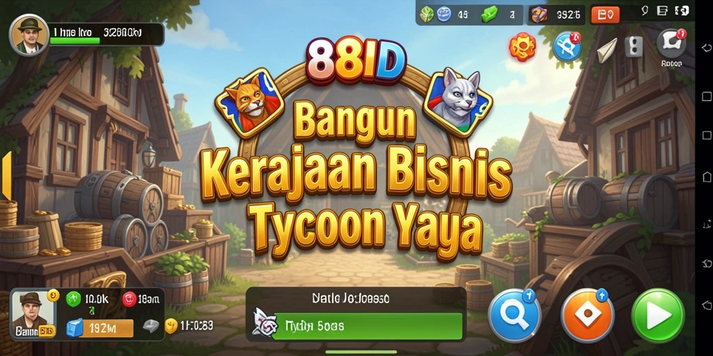 Tangkapan layar gameplay 88ID menampilkan manajemen bisnis yang seru.