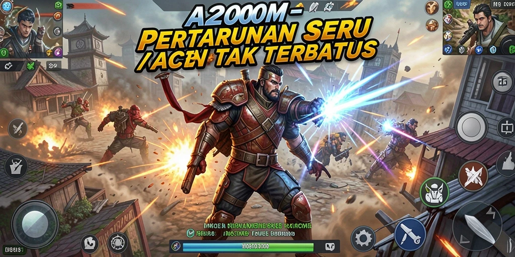 Gameplay seru dengan aksi mendebarkan dalam A200M.