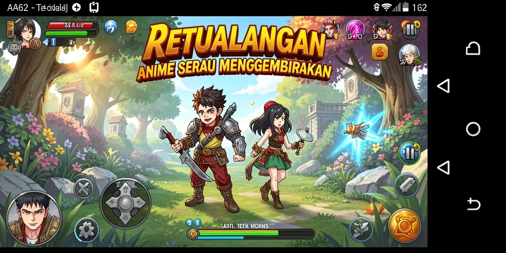 Tampilan gameplay AA62 yang seru dan penuh warna.