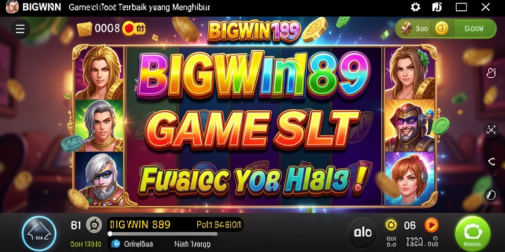 Tampilan gameplay menarik dari BIGWIN189 dengan berbagai tema slot.
