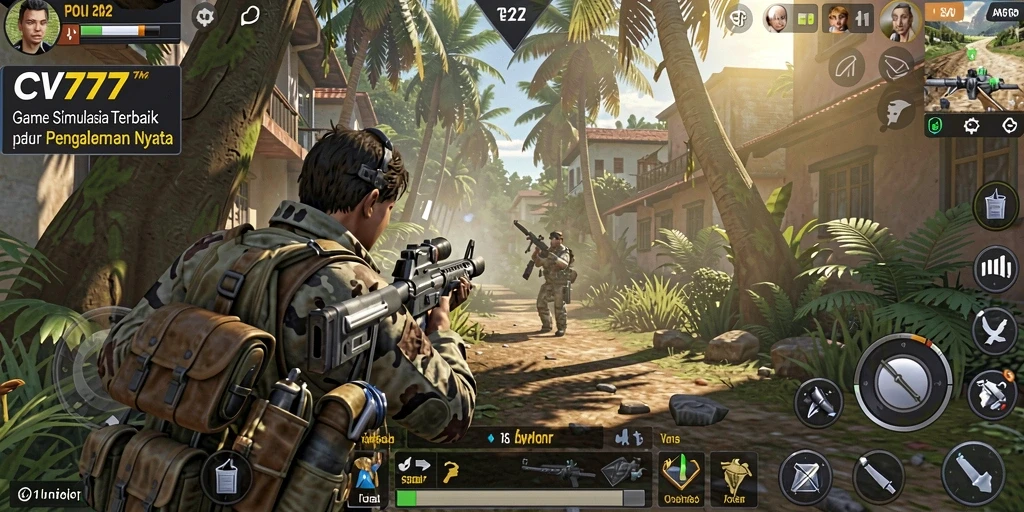 Screenshot gameplay CV777 menampilkan elemen simulasi yang mendalam dan interaktif.
