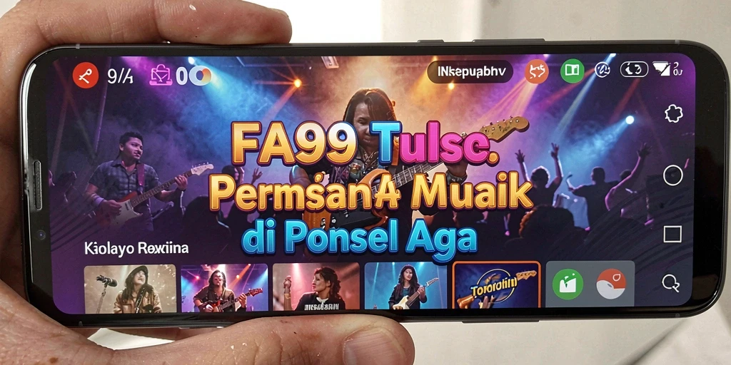 Tampilan gameplay FA99 dengan pengalaman musik interaktif yang menyenangkan.