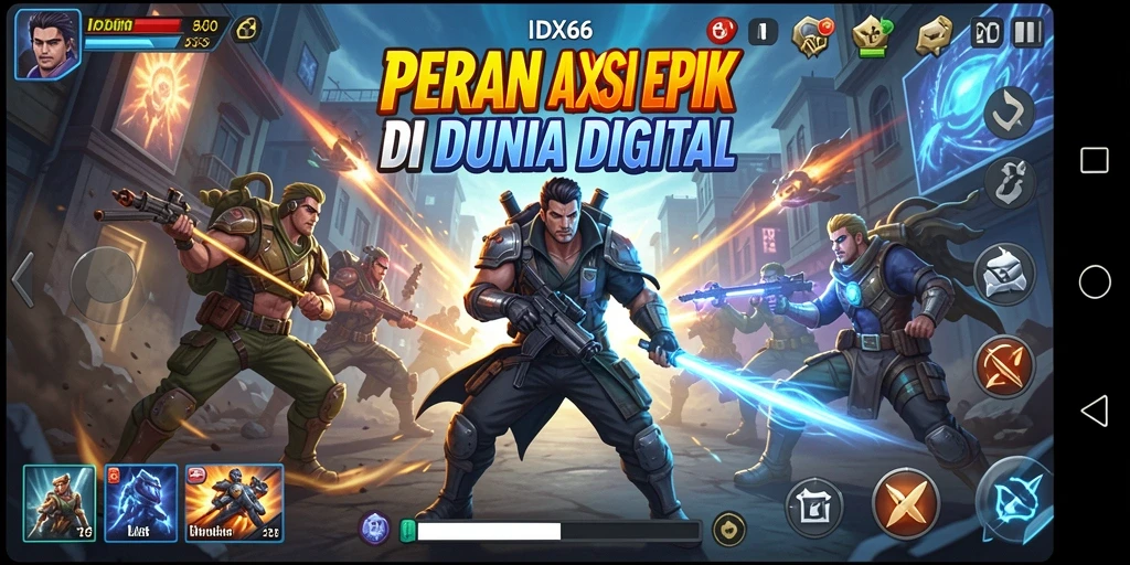Gameplay mendebarkan dalam IDX66 dengan aksi yang cepat dan seru.