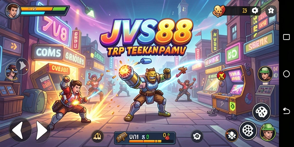 Screenshot menunjukkan gameplay seru di JVS88 yang memacu adrenalin.