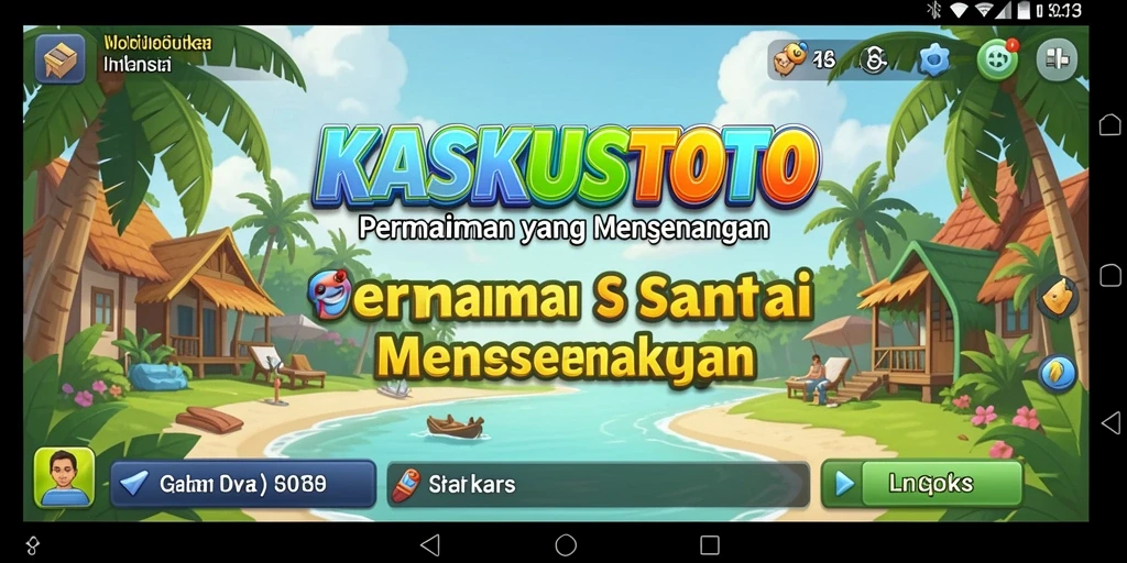 Tampilan gameplay KASKUSTOTO yang seru dan penuh warna.