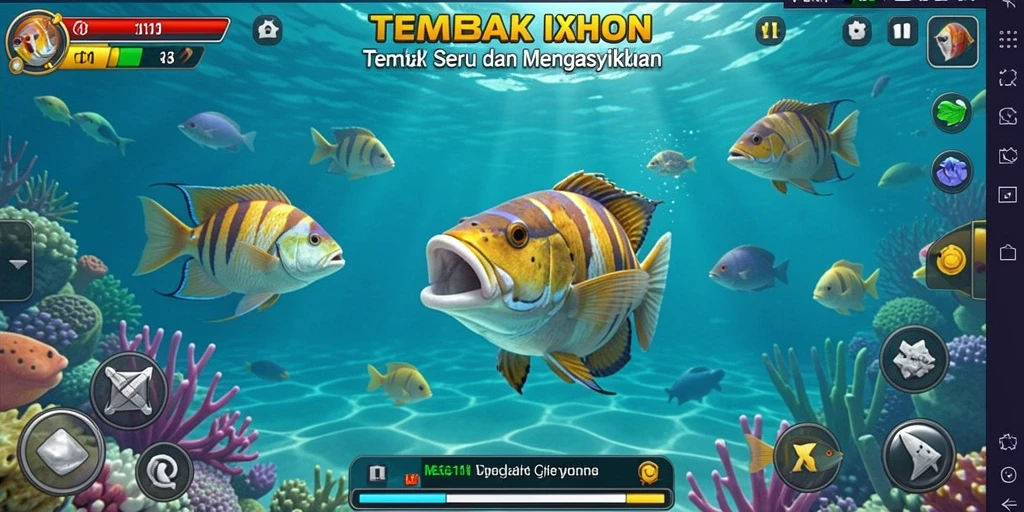 Tampilan gameplay seru Tembak Ikan di MEGA111.