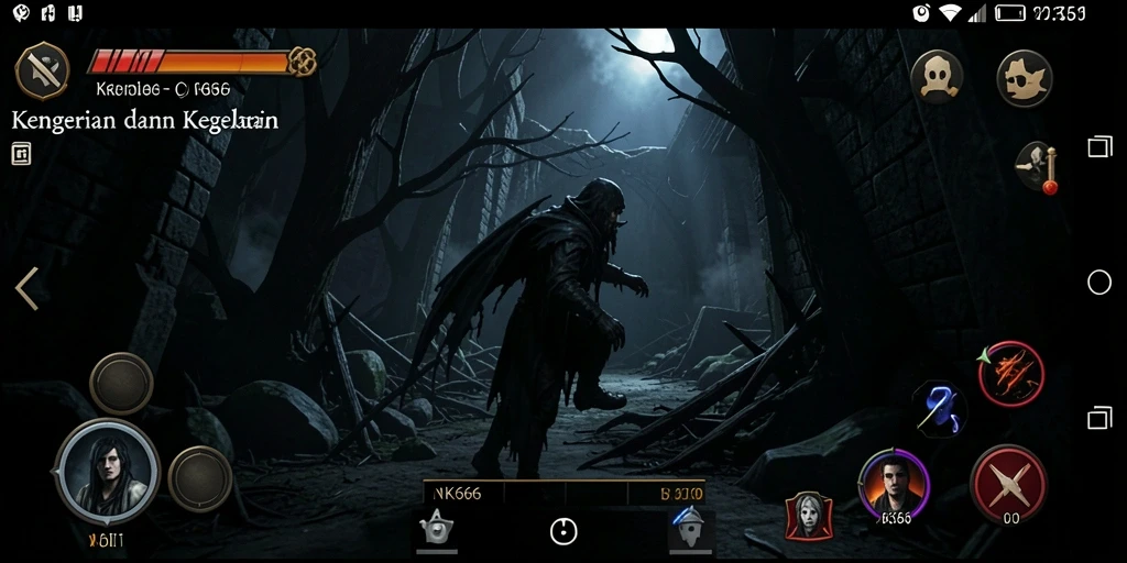 Gameplay NK666 yang mencekam dengan kegelapan yang menghantui.
