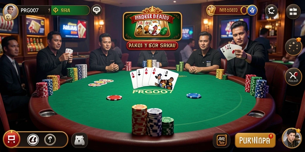 Gameplay seru PRG007 dalam permainan Poker.