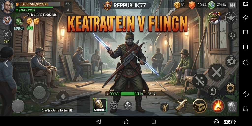 Tampilan gameplay seram dari REPUBLIK77 yang menegangkan.