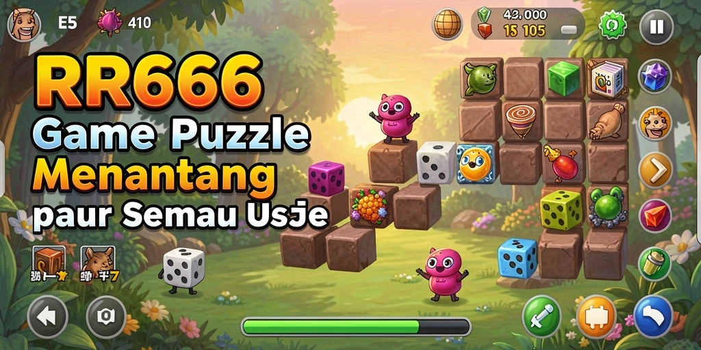 Gambar dari gameplay RR666 dengan berbagai teka-teki yang menarik.