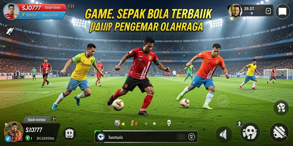 Tampilan gameplay sepak bola yang seru dan mendebarkan dalam SJO777.