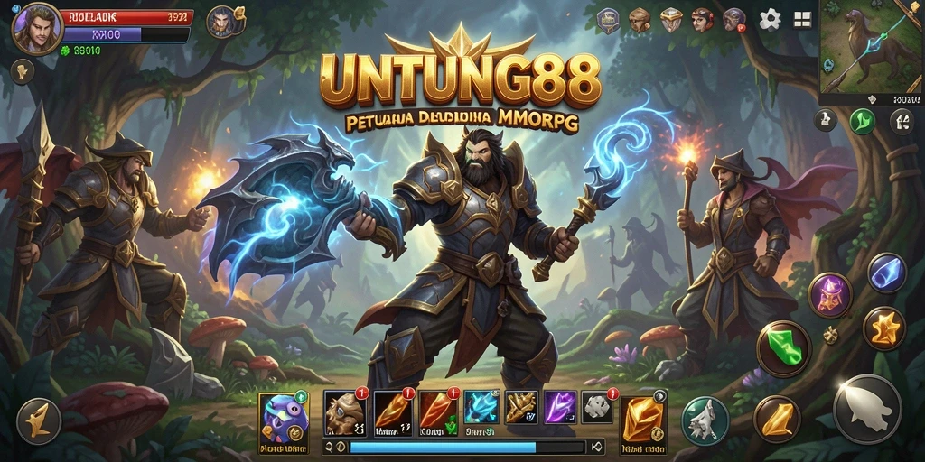Tampilan gameplay menarik dalam dunia MMORPG yang penuh warna.